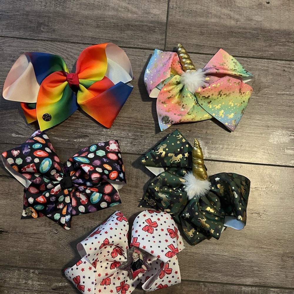 JoJo Siwa Rainbow and Unicorn Hair Bows Set
